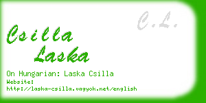 csilla laska business card